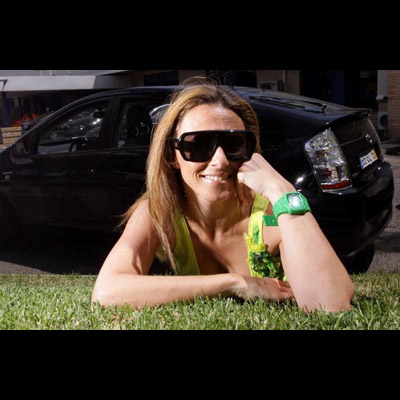 Sofia Cerveira no seu Toyota Prius
A apresentadora da SIC, cara assídua do programa