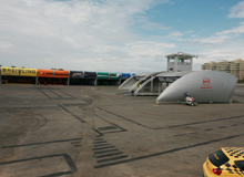 Aeroporto provisÃ³rio no Parque da Cidade