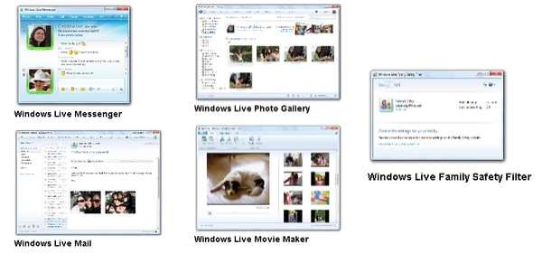 Aplicações Windows Live