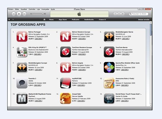 Ndrive na App Store da Apple