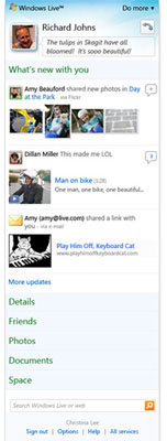 Novo Messenger. Captura da Microsoft