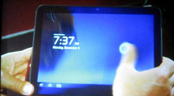 Tablet da Motorola com Android Honeycomb. Imagem da Pc Mag