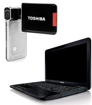 Toshiba Satellite e câmara Camilleo S20