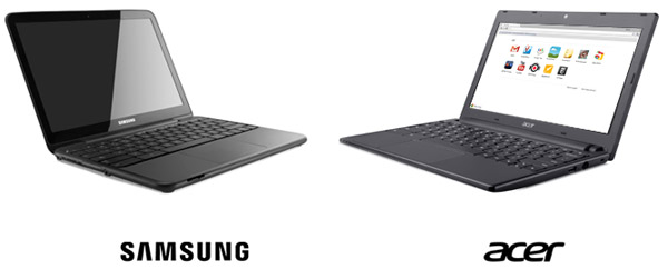 Chromebooks Samsung e Acer