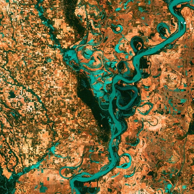 Resultado de imagem para rio mississipi e amazonas, landsat