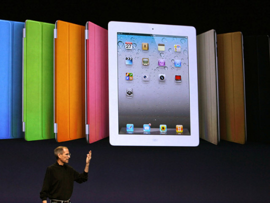 steve jobs ipad 2